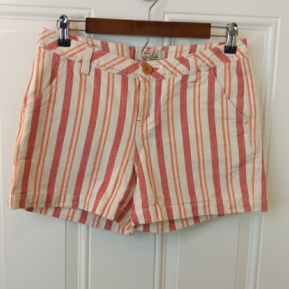 Bass Pro Bob Timberlake stripe four pocket zip front shorts